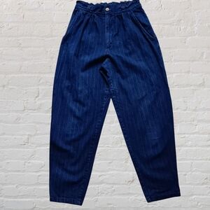 Vintage Cherokee Jeans High Waist Mom Tapered Stripes Grunge USA 80s Size 10
